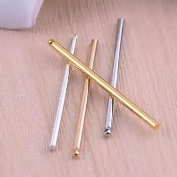 

20PCS/lot Wholesale Long Copper Polished Rectangle Bar Pendant Charms Brass Stick Charms For Jewelry DIY Making Accessories