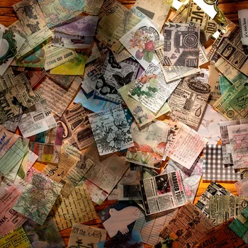 

Vintage Plant illustrated Map Junk Journal Sulphuric Acid Pape Scrapbooking Vintage Decorative Stickers DIY Craft Photo Albums