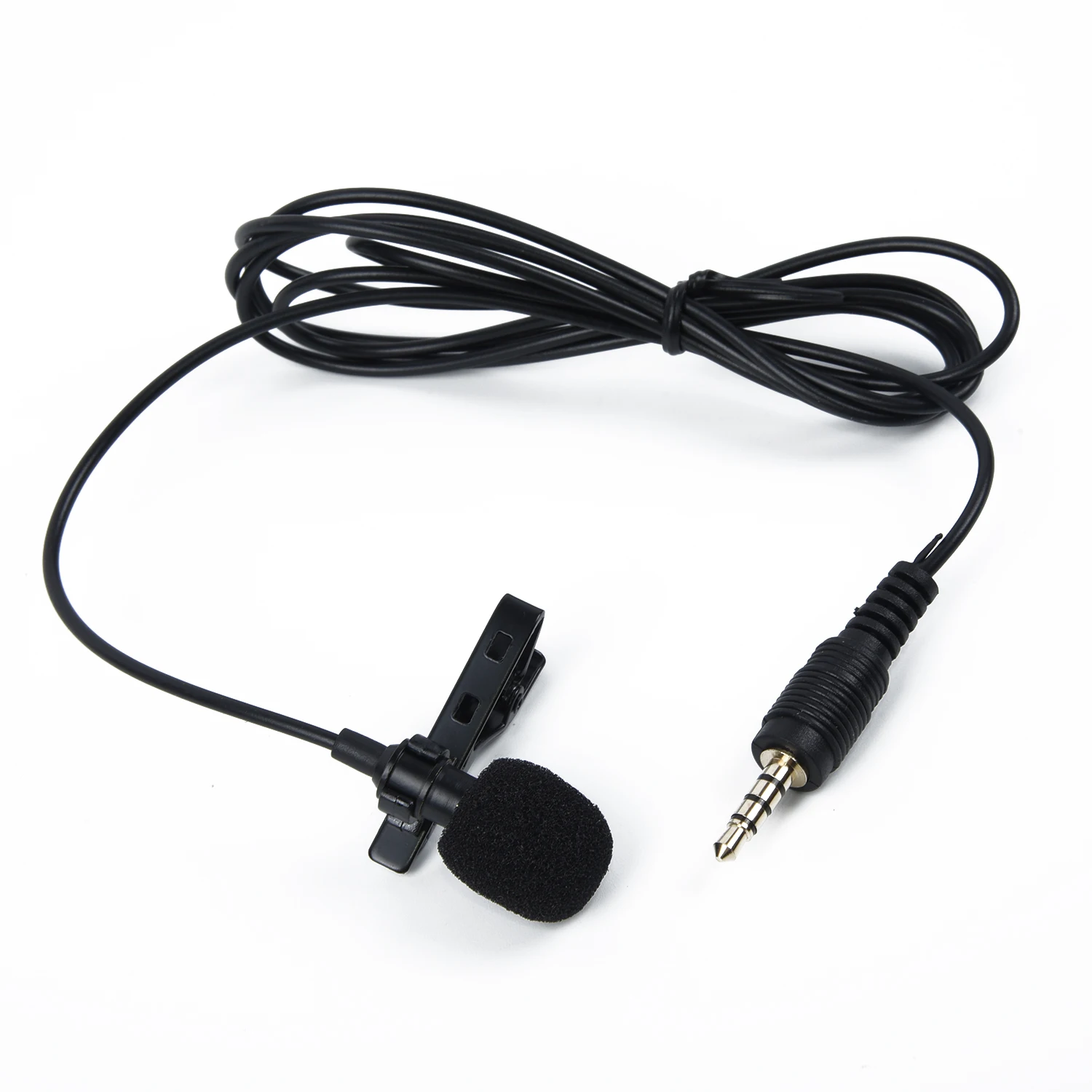 

IPad Microphone Microphone IPhone Black Tie Clip Mic Lapel Lavalier Condenser 3.5mm Tie Lapel