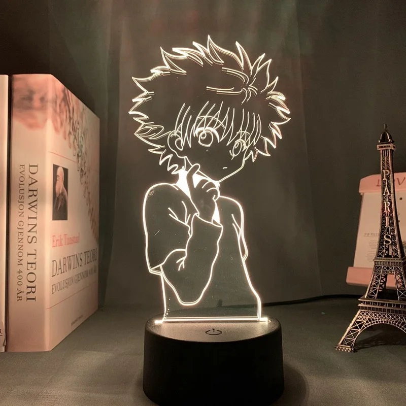 Anime Hunter X Hunter Touch Light 3d Night Lamp Colorful Bedroom Led Color Changing Nightlight Decor Kids Birthday Gift