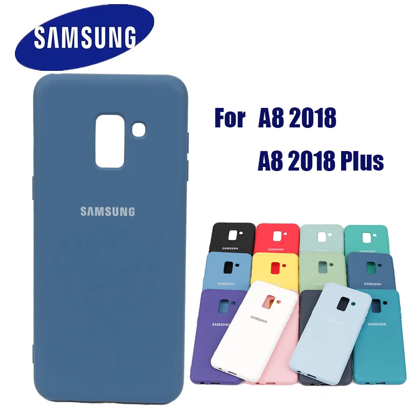 For Samsung Galaxy A8 2018 Case High Quality Soft Silicone Cover 2018+ Plus Protector Shell With Logo&ampButtons | Мобильные