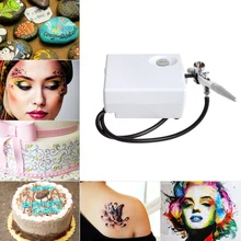Многоцелевой Аэрограф+ мини-набор воздушных компрессоров для художественной живописи макияж маникюр ремесло торт Спрей модель воздуха кисти маникюрный набор
