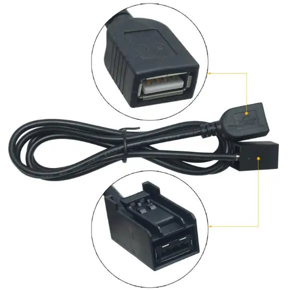 

aux to USB 2.0 female adapter cable car audio USB cable Refitting line for Honda