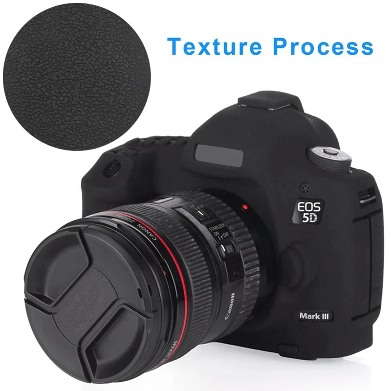 FFYY-силиконовый резиновый чехол для камеры для Canon 5D Mark Iii 5D3 Съемная Противоударная защита от царапин