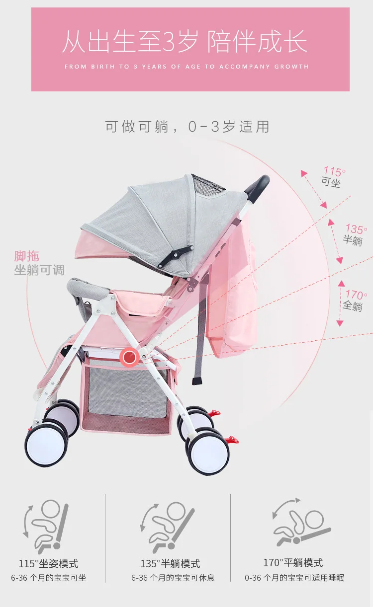Детская коляска легкая коляска дорожная Детская коляска Коляска bebe baby car silla paseo ligera bebe bebek arabasi 4,2 кг распродажа