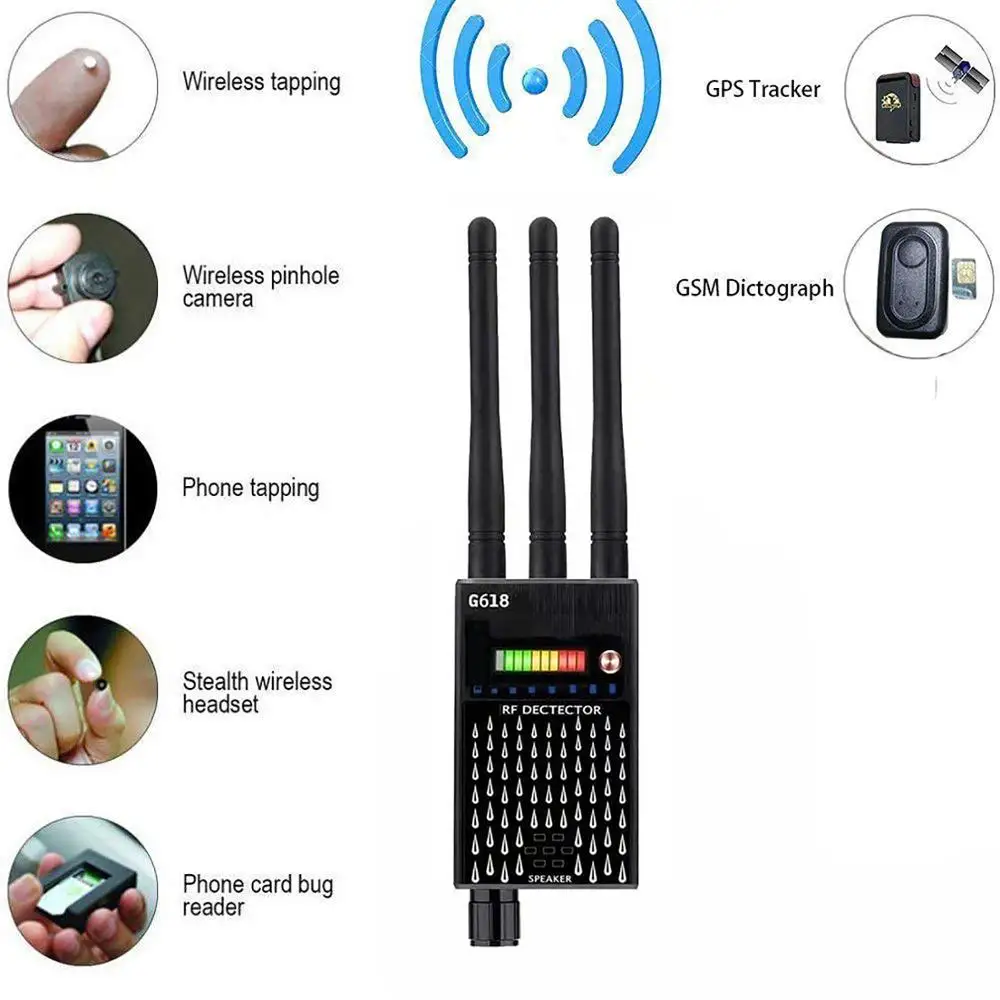 Full Range Wanzen Finder GSM GPS Detektor Aufspürgerät Kamera Signal Detector