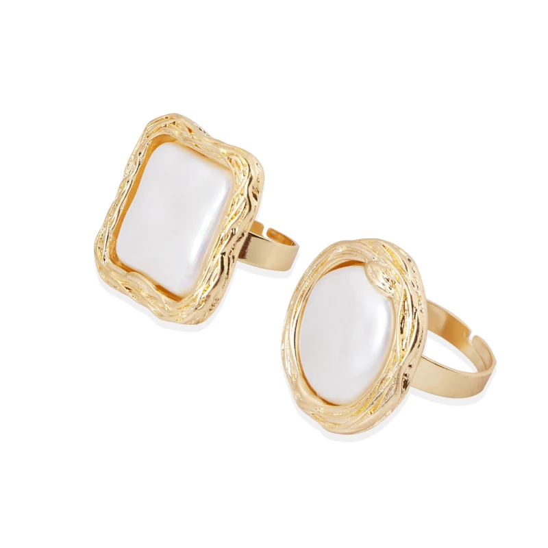 Женское кольцо с жемчугом в стиле барокко | Украшения и аксессуары