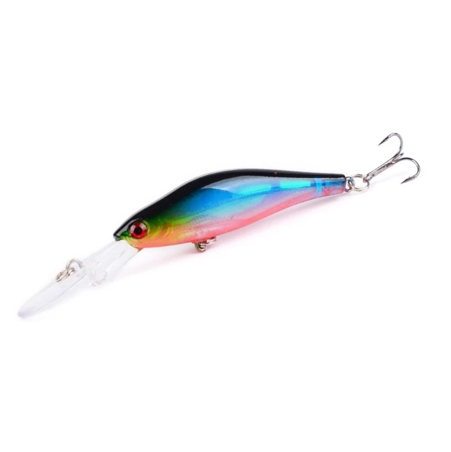 1PCS Laser Minnow Fishing Lures 9.7cm 6.9g Artificial Hard Baits For Sea  Bass Pike