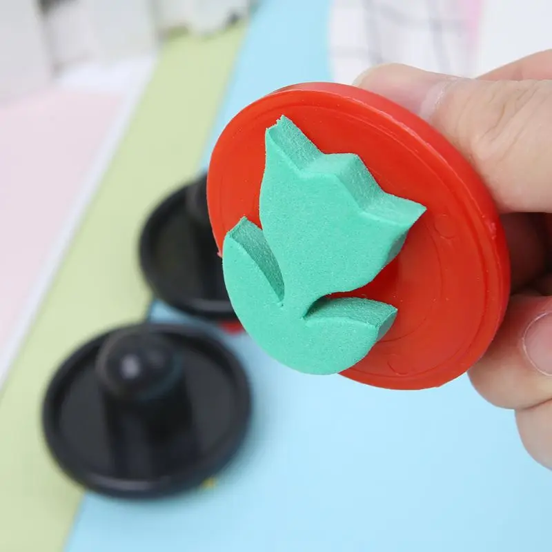 6 шт. ассорти EVA губки для рисования штамп Пена DIY инструмент для рисования ремесла Дети подарок L41E