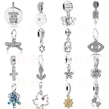 

Delicate Elegant Floral Pattern, Bow, Cross, Symbol Of Canada, Snowflake, Frosty Multicolor Pendant, Original DIY Woman Jewelry