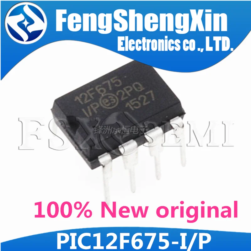 10PCS IC PIC12F675 PIC12F675-I/P DIP8 MICROCHIP MCU CMOS FLASH-BASE 8BIT 10PCS IC PIC12F675 PIC12F675-I/P DIP8 MICROCHIP MCU CMOS FLASH-BASE 8BIT