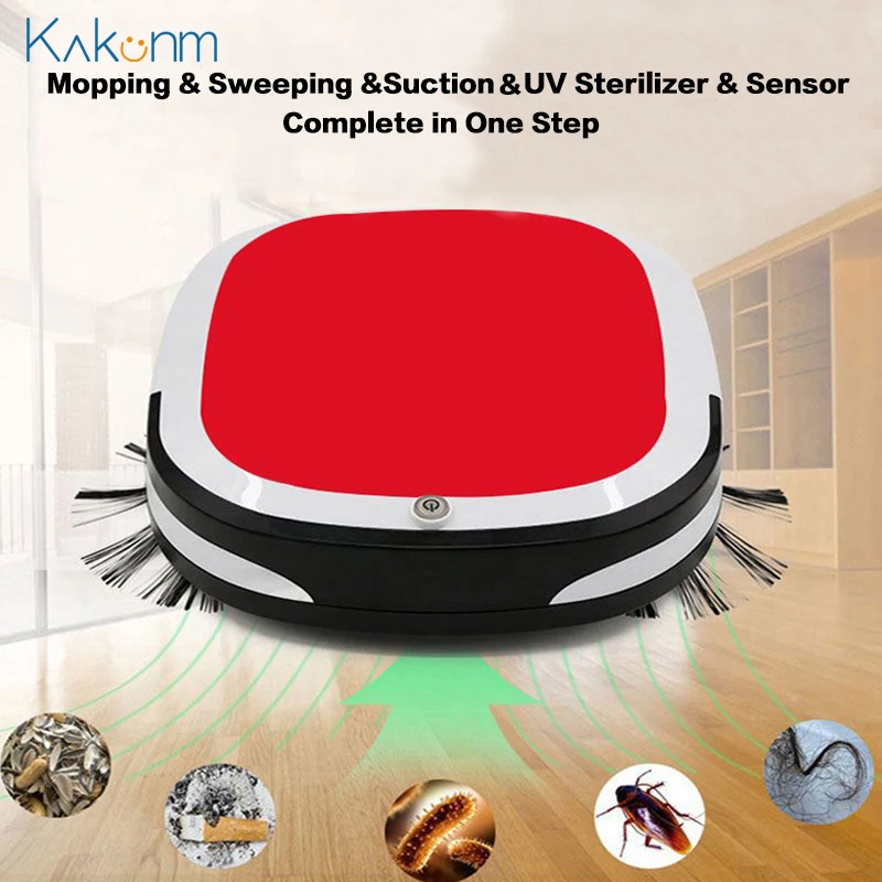Hot Rechargeable Smart Robot Vacuum Cleaner 3200PA Mopping Sweeping Suction Cordless Auto Dust Sweeper Machine for Home Cleaning