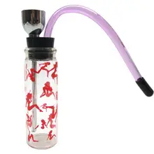 Стеклянная популярная бутылка водопровод переносной мини-кальян табак для кальяна курительные трубы подарок Здоровья Металлический Трубчатый фильтр