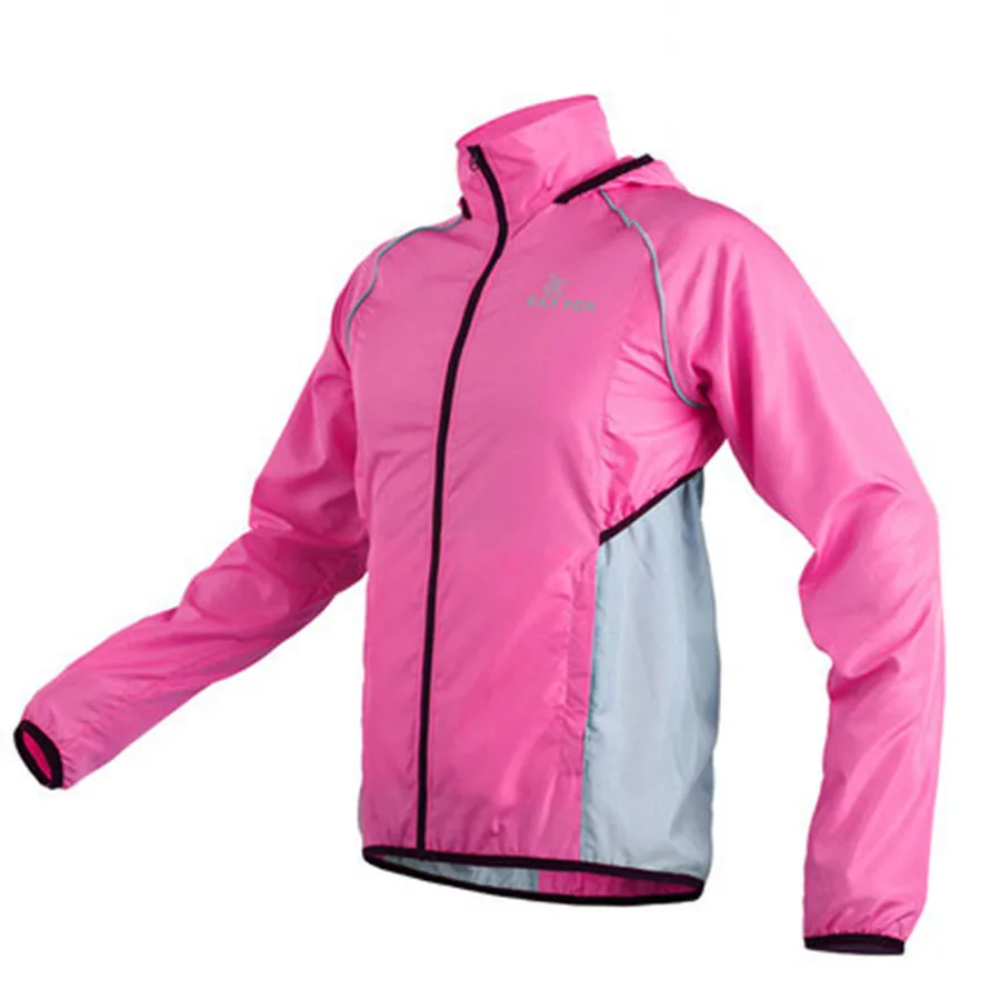 F111-rose pink Ветрозащитная велосипедная куртка, ветровка Джерси MTB, велосипедная куртка, плащ для мужчин и женщин, куртка для бега, рыбалки, велоспорта, пеших прогулок - Цвет: F111-rose pink