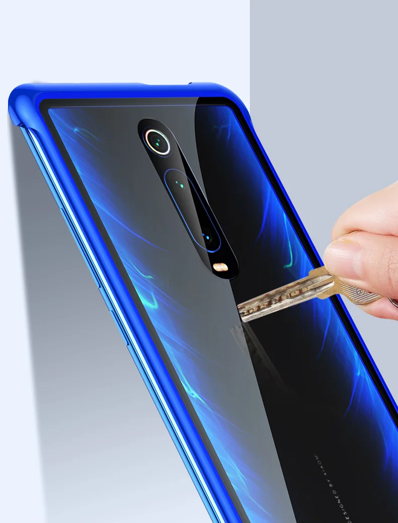 K20 Pro Чехол для Xiao mi Red mi K20 K20 Pro Чехол из закаленного стекла противоударный металлический бампер чехол для Xiaomi mi 9T 9T Pro Funda