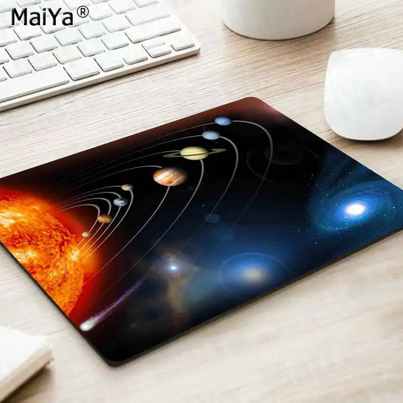 No Lock Edge25x29cm MaiYa Astrophile солнечные системы Подгонянные коврики для мыши Компьютерные Аниме Коврик для мыши и ноутбука игровой коврик мышь - Цвет: No Lock Edge25x29cm