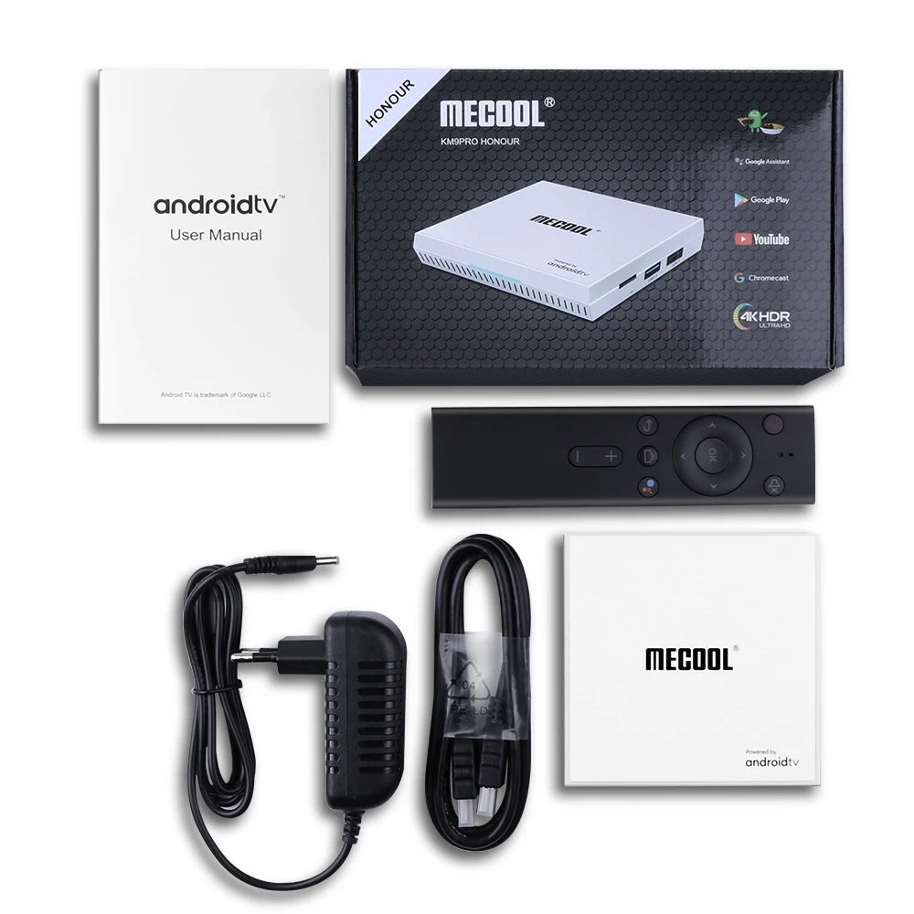 Mecool KM9 PRO HONOUR Android 9,0 ТВ коробка 4+ 32G ТВ коробка Amlogic S905X2 четырехъядерный ТВ 2,4G/5G WiFi Поддержка IEEE Blutooth 4,1