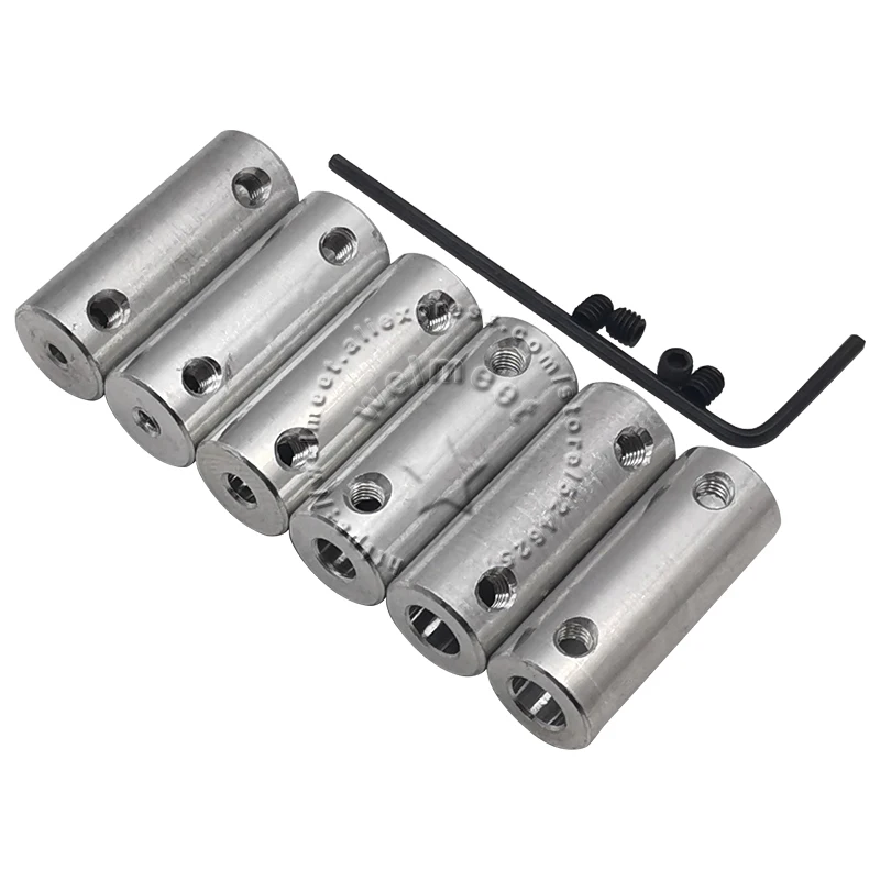 2mm-6mm Shaft Rigid Coupling Coupler Motor Connector Sleeve Bushing for Car Ship Model shaft coupler shaft connector rigid shaft coupler