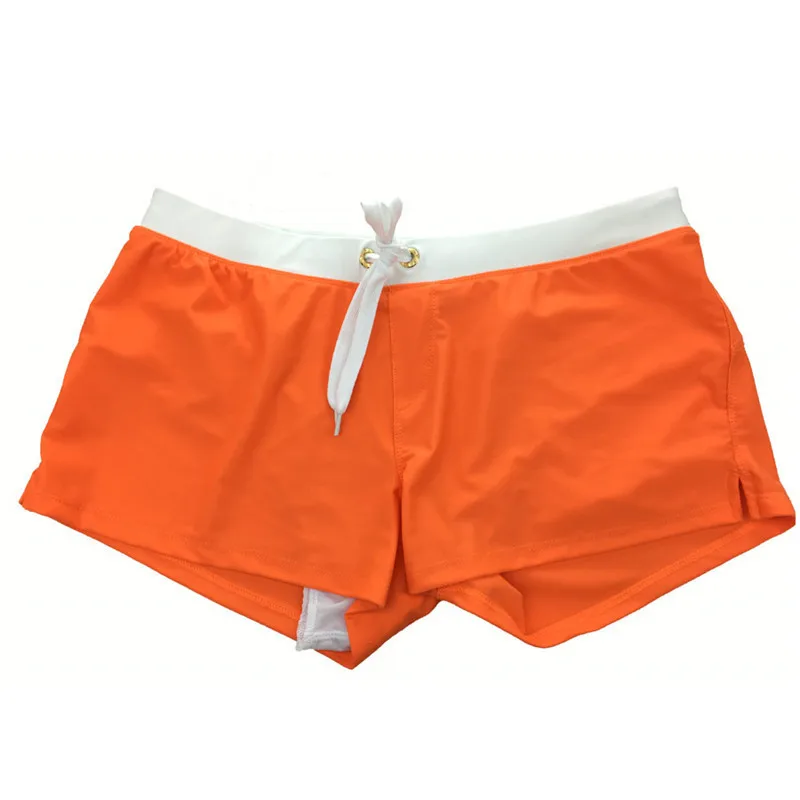 Мужской сексуальный купальник для плавания, мужские плавки, мужские плавки, пляжные шорты, SA-8 - Цвет: orange