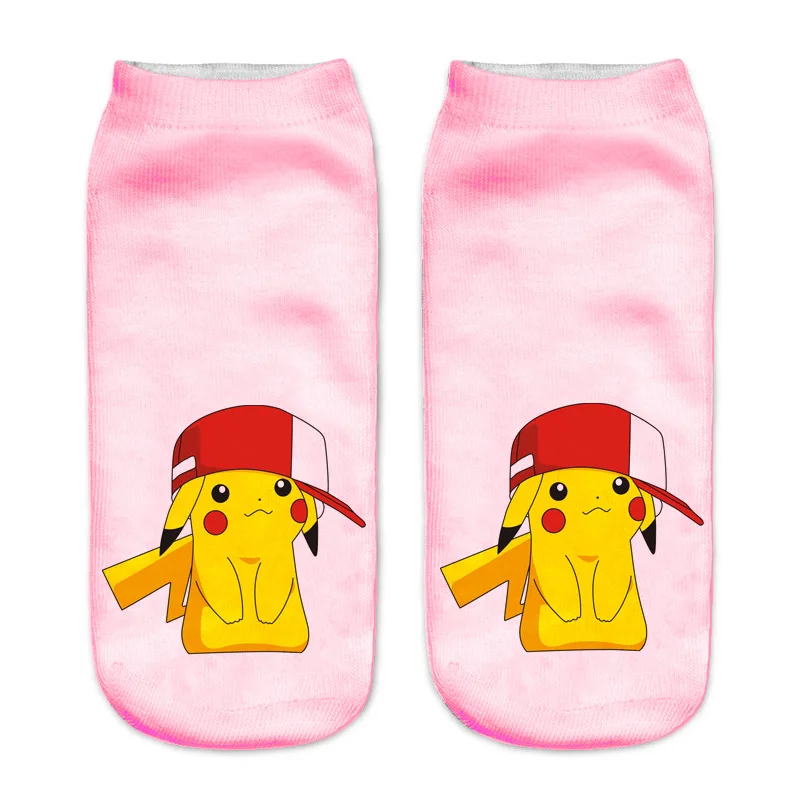 As shown Beautiful cartoon 3D printing pattern socks ladies funny personality fashion emoticons casual Harajuku Christmas socks new - Цвет: As shown