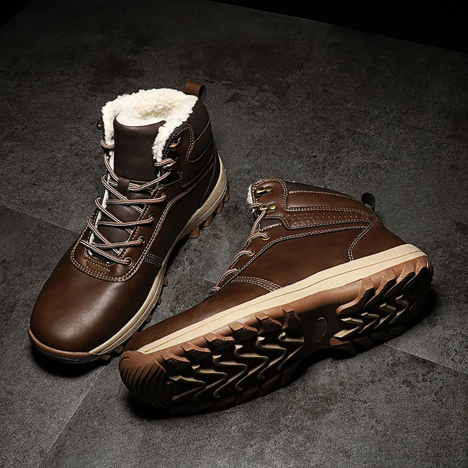 

39-48 snow boots Comfortable warm Non-Slip 2019 winter men shoes #NXGW2276