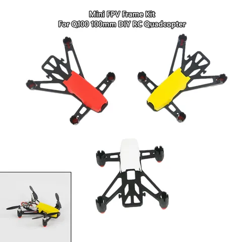 Parts Mini FPV Frame Kit Support 8520 Motor For Q100 100mm DIY RC Quadcopter Drone accessory Toy motors Replacements Kits Parts Mini FPV Frame Kit Support 8520 Motor For Q100 100mm DIY RC Quadcopter Drone accessory Toy motors Replacements Kits