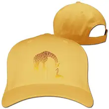 Унисекс бейсболка в стиле хип-хоп с жирафом, винтажные регулируемые шапки