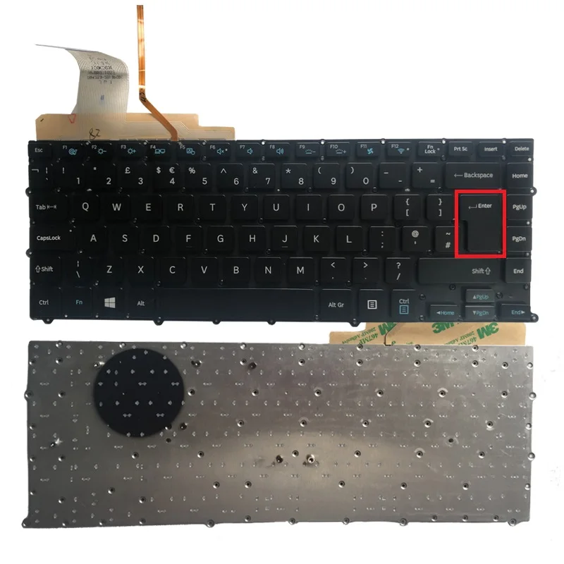 

NEW UK keyboard FOR Samsung NP900X4 NP900X4B NP900X4C NP900X4D UK laptop Keyboard Backlit without Frame big enter