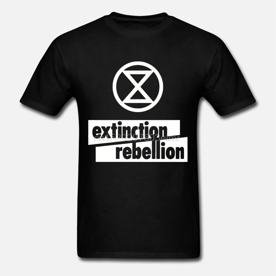 Футболка с принтом EXTINCTION REBILLION изменением климата экология топ-движение |