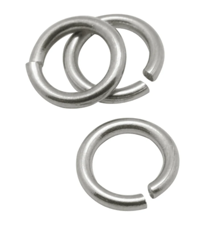 10bag 5mm 6mm Stainless Steel Jump Rings Close but Unsoldered Split Rings DIY Bracelet Necklace Earring Jewelry Findings