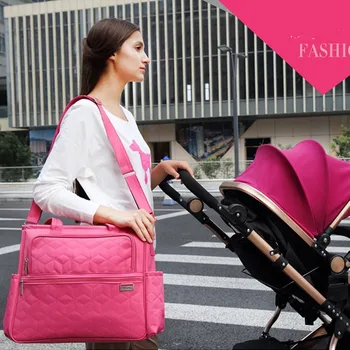 

Large Desinger Multifunctional Nursing Bag Waterproof Mommy Bag Bolsa Maternidade Baby Bag with Stroller Straps for Baby Care