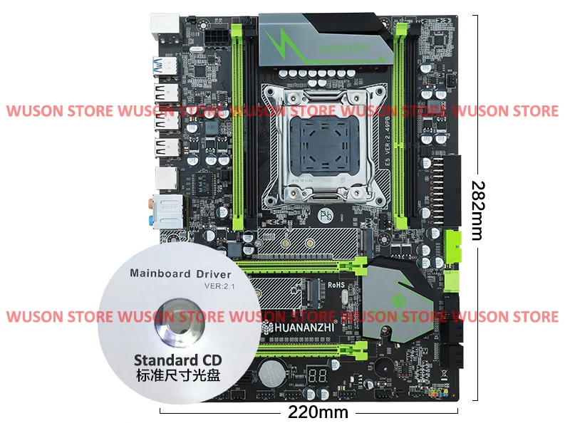 V2.49 HUANAN X79 материнская плата комплект ЦП X79 LGA2011 Материнская Плата ЦП Xeon E5 2660 V2(10 ядер/20 потоков) все Протестировано перед отправкой