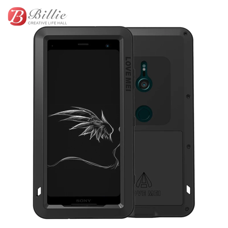 

Aluminum Metal Case For Sony Xperia XZ3 Cover Powerful Armor Shockproof Life Waterproof Case For Sony Xperia XZ3 Case Cover