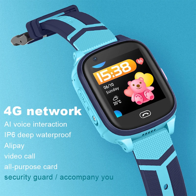 Детские умные часы 4g gps детские часы Детские SOS часы с gps Wifi Android IP68 с камерой Sim карты VS Q50 Q90