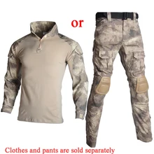 Уличная военная одежда тактическая Униформа камуфляж стрельба страйкбол футболка страйкбол Пейнтбол боевой камуфляж армейские боевые костюмы