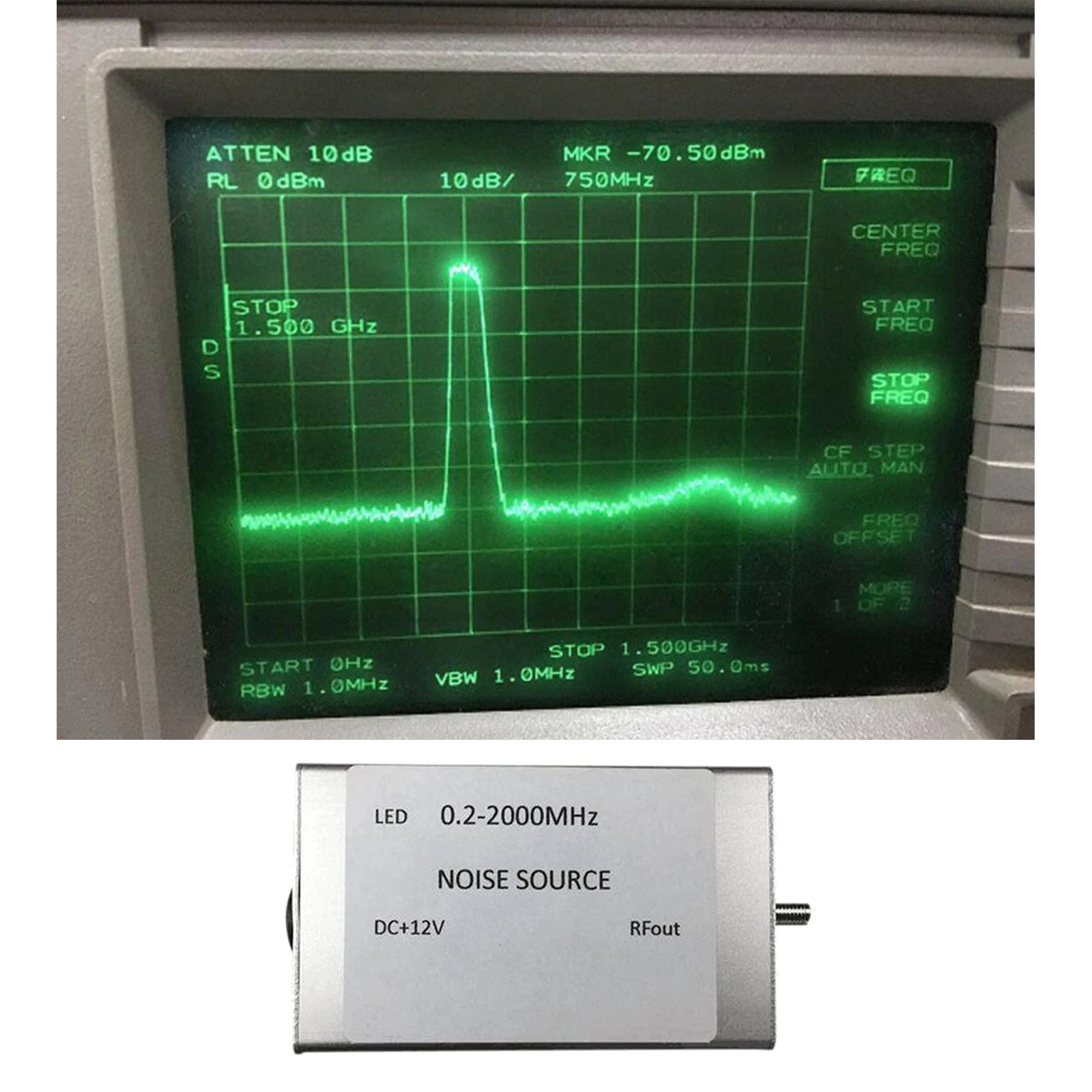 Radio Frequency White Noise Signal Generator Noise Source  Tracking 0.2-2000Mhz