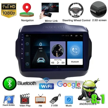 

Car Electronics DVR/Dash 9" Android 8.1 Stereo Radio GPS Navigation MP5 Wifi For Jeep Renegade 2016 2017 Car Radios 16GB