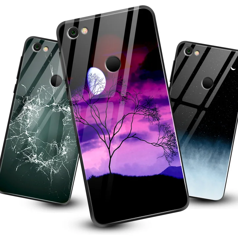 Для Xiaomi 6X5X8 9 SE A1 A2 Lite роскошный чехол из закаленного стекла для Redmi Note 5A 4X6 7 Pro Prime
