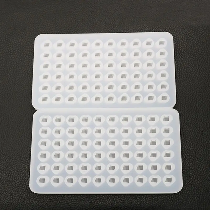

DIY Crystal UV Epoxy Mold 60 Grid Ice Cube Mould Irregular Jewelry Pendant Diamond Silicone Molds