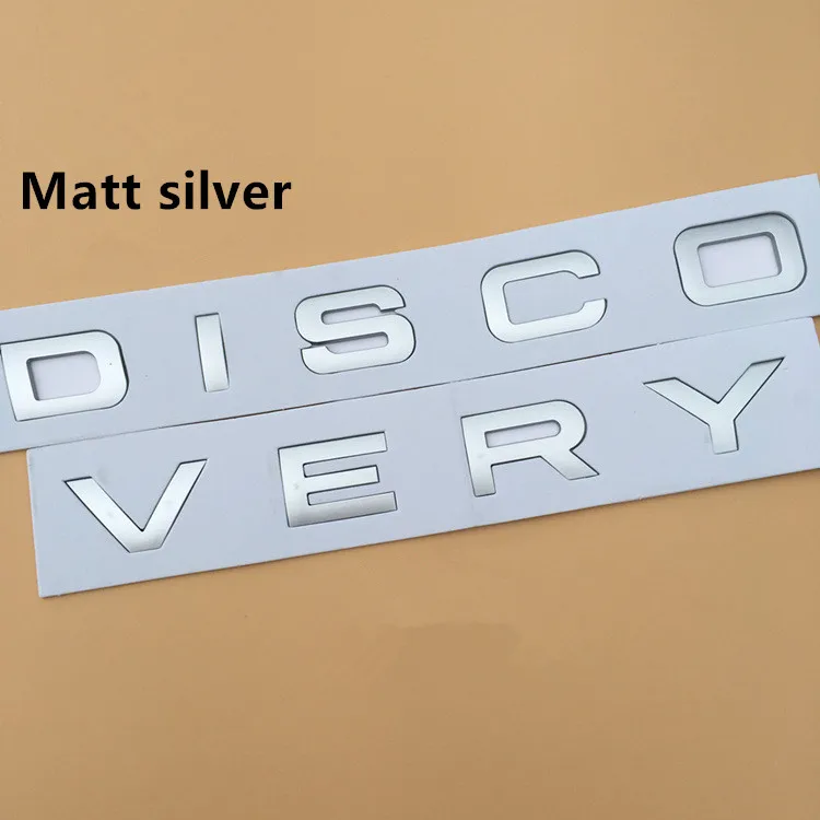 Передний капот эмблема обнаружения слова автомобиля Стайлинг ABS автомобиля ремонт наклейки, автомобильные слова Эмблема для LAND ROVER и так далее - Название цвета: matt silver