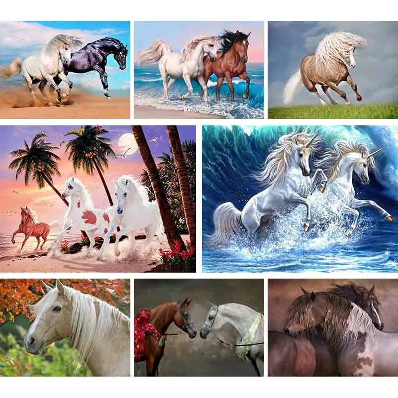 Полностью круглая Алмазная мозаика Пляжная морская картина стразы алмазная