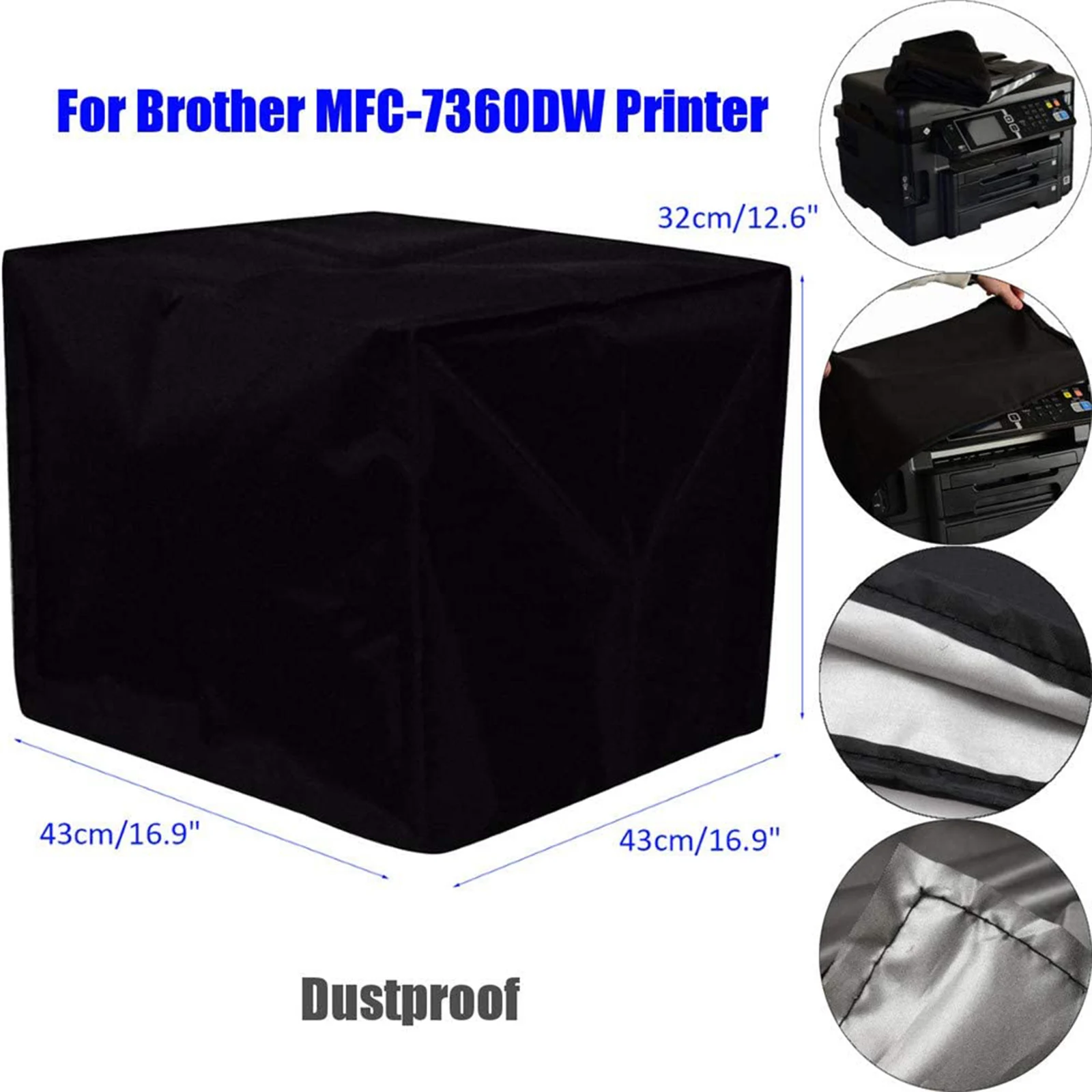 

43x443x32cm Nylon Printer Dust Dust Cover Protector Chair Table Cloth For 3d Printer For Brother Mfc-7360dw