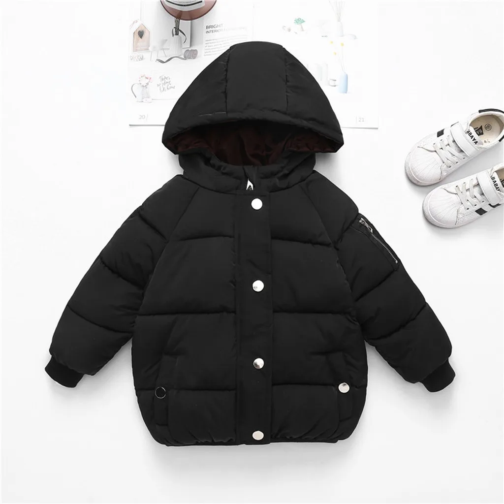 baby girl clothes kurtka zimowa dziecieca girls winter coat winterjas meisje kurtka zimowa Long Sleeve Solid зимняя куртка Z4