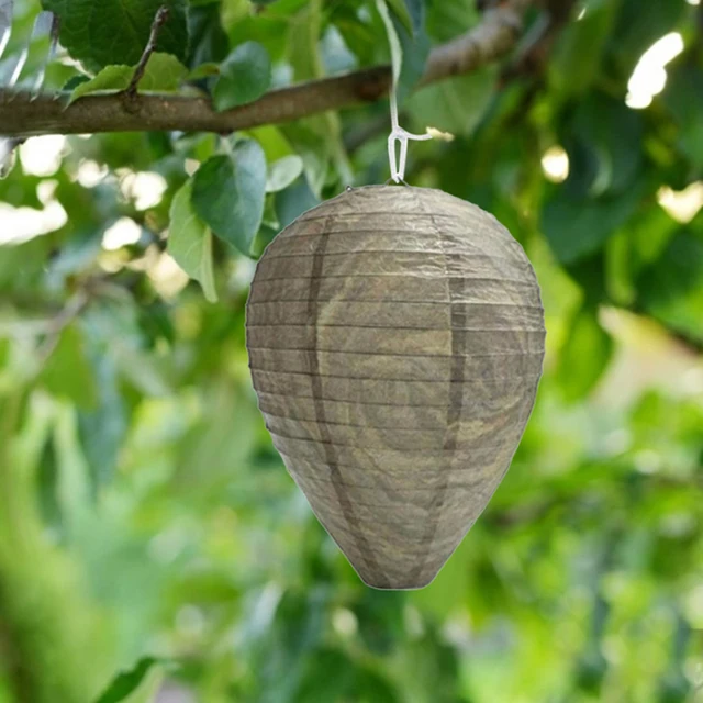 1-2 Db Méhkas Lámpás Biztonságos Szimulált Méhsejt Lógó Darázs-Riasztó Hamis Darázs Fészek Csalása Szabadtéri Otthoni Kerti Kiegészítők Számára - Image 3