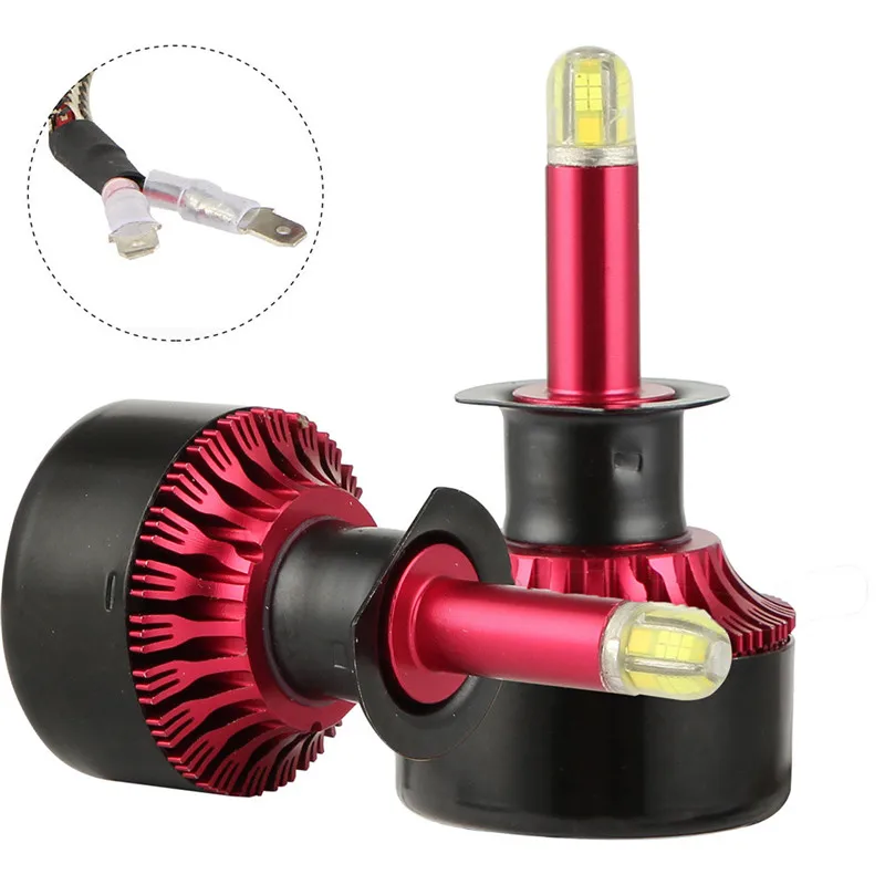 Kongyide Автомобильный свет 2 шт. H1 8-по бокам 3D светодиодный фар Conversion Kit 120 Вт 18000LM высокое Мощность 360 градусов белый 6500K Faro a5