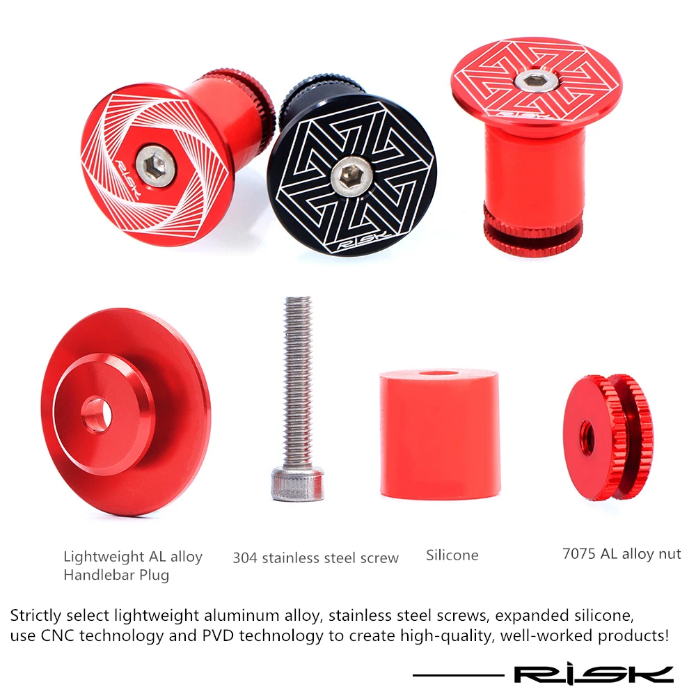 2 pairs/box Road Mountain Bike Bicycle Expanding Handlebar Plug Bar Ends Adjustable Locking Caps Aluminium Alloy bike handlebar plugs bicycle handlebar ends