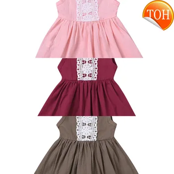 

NEW 2020 Toddler Kids Baby Girls Dress Sister Lace Sleeveless Clothes Outfits Set