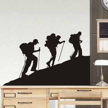 

Mountain Climbing Wall Sticker Vinyl Climber Wall Decals Decor Mural Home Decoration Extreme Sports Climbing Car Decal
