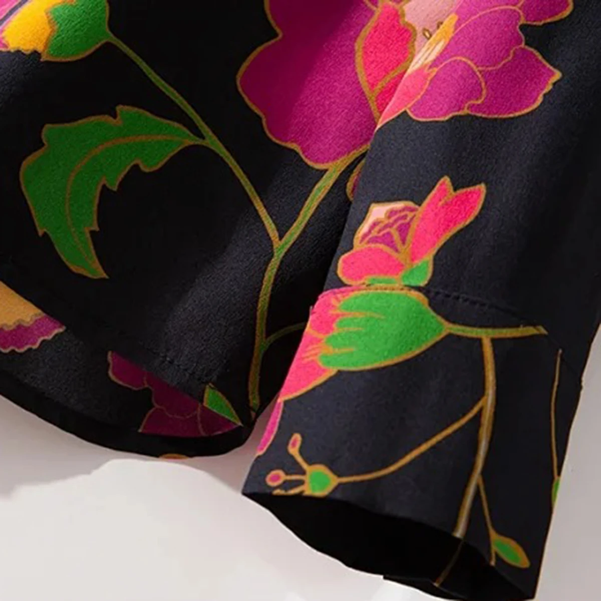 Floral Print Elegant Blouses Women Long Sleeve