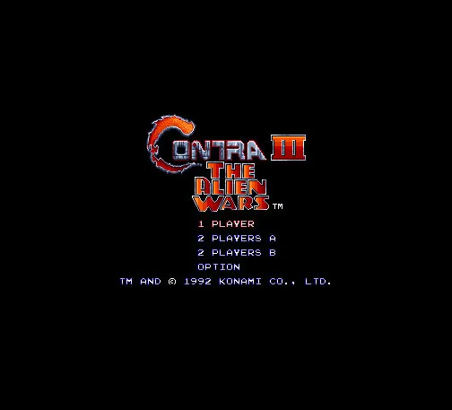 CONTRA 3 ALIEN WARS NTSC Версия 16 бит 46 Pin большая серая игровая карта для игроков в США |